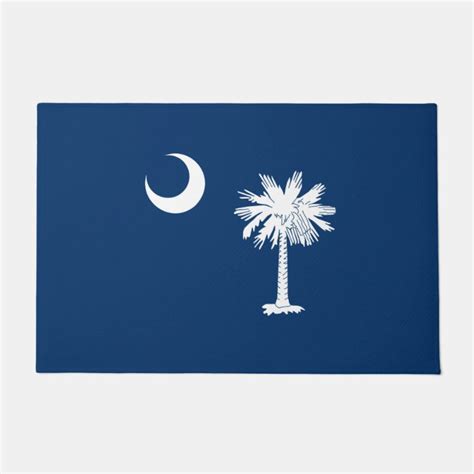 South Carolina State Flag Design Doormat | Zazzle.com