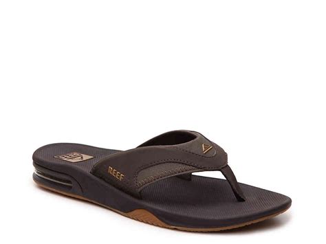 Reef Synthetic Fanning Bottle Opener Sandal in Brown for Men - Lyst