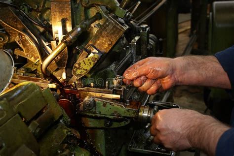 Work on a lathe stock photo. Image of expertise, means - 13329564