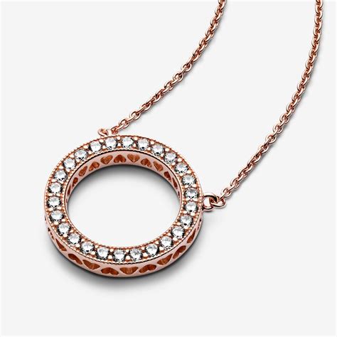 Circle of Sparkle Necklace | Rose Gold | Pandora US