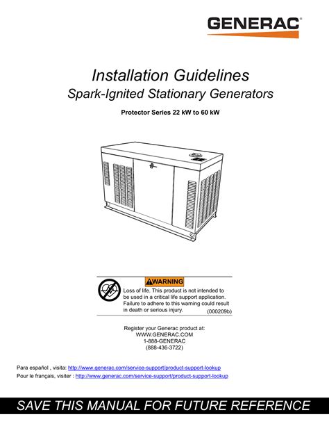 Generac 60kW SG06024AVSX Standby Generator Manual | Manualzz