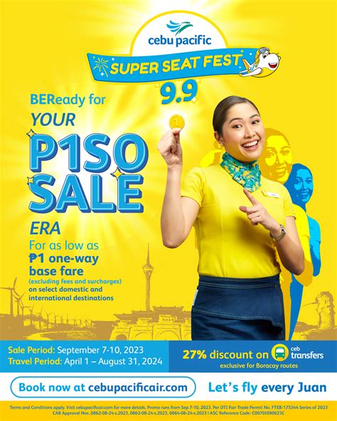 Cebu Pacific PISO FARE Promo (September 7, 2023) - Cebu Pacific Promo ...