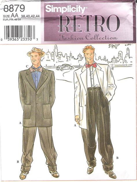 Men's Zoot Suit Costume Sewing Pattern by GrandmaMadeWithLove