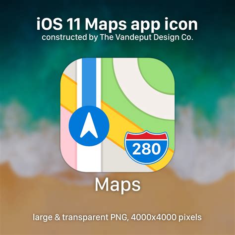 iOS 11 Maps App Icon (LARGE PNG) by uselessdesires on DeviantArt