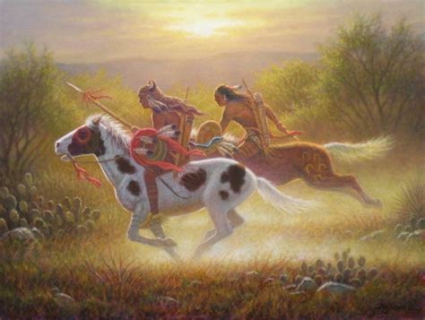 Comanche Warrior Painting at PaintingValley.com | Explore collection of ...