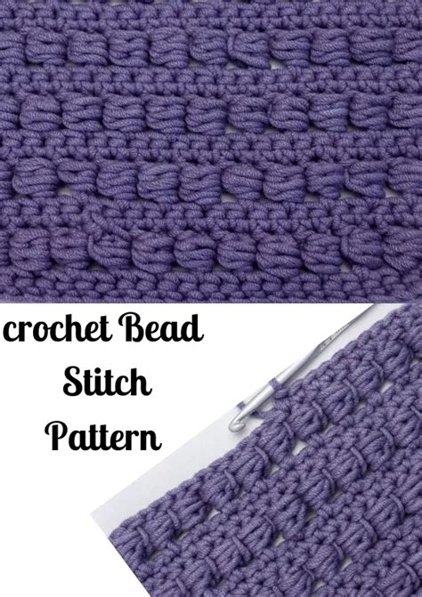 Crochet Bead Stitch | Easy crochet stitch tutorial - Dreamcrochets