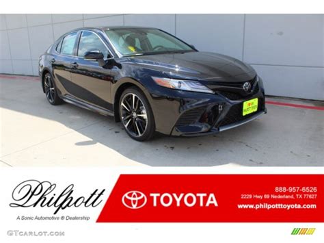 2019 Midnight Black Metallic Toyota Camry XSE #134541649 | GTCarLot.com ...