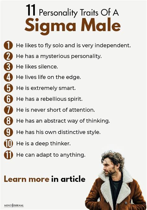 11 Personality Traits Of A Sigma Male That Sets Them Apart | Sigma male, Sigma, Self improvement ...