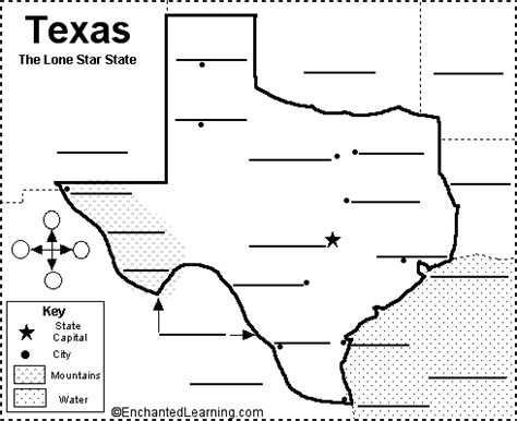 Blank Map Of Texas Rivers And Cities