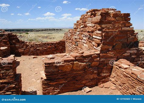 Ancient Ruins of Anasazi Tribe Stock Image - Image of ruins, arizona ...