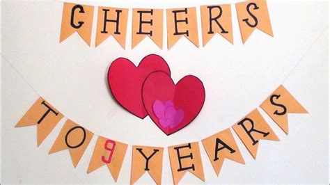 Easy Wedding Anniversary Decoration | DIY Simple Paper Crafts - YouTube