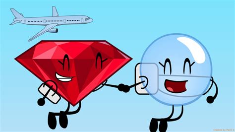 Image - Ruby and Bubble Skydiving.png | Battle for Dream Island Wiki ...