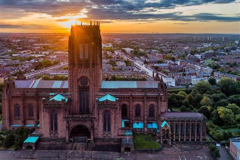 Liverpool Anglican Cathedral. Constructed between 1904 and 1978 and ...