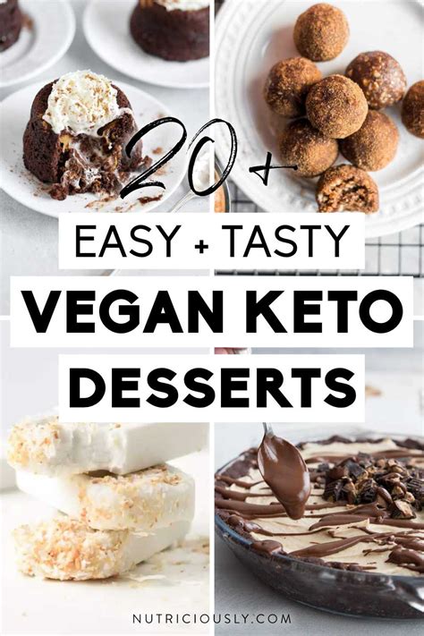 20+ Delicious Vegan Keto Desserts – Nutriciously