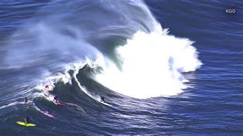 Watch surfers tackle ‘monster’ waves in California | CNN