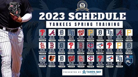 Schedule | New York Yankees Spring Training | Steinbrenner Field