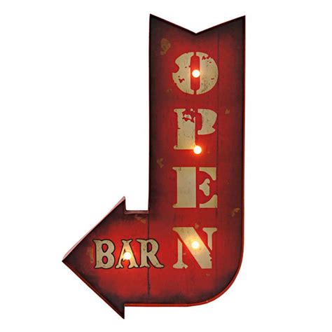 15X24 Metal/Wood Led Sign | Light up signs, Bar lighting, Light up bar sign