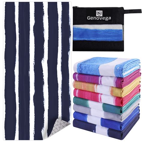 Microfiber Beach Towel 36" x 72” Oversized Quick Dry Travel Towels ...