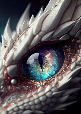 'Fantasy dragon eye' Poster by Arturo Vivo | Displate