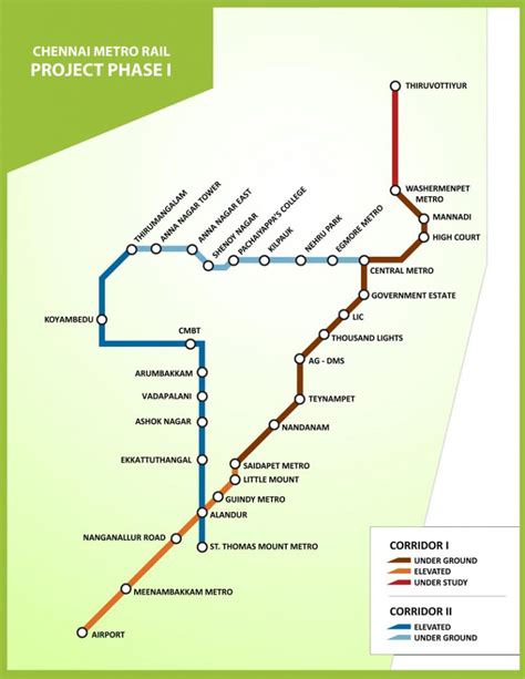 Chennai Metro Route Map 2023 Fare Timings Stations Me - vrogue.co