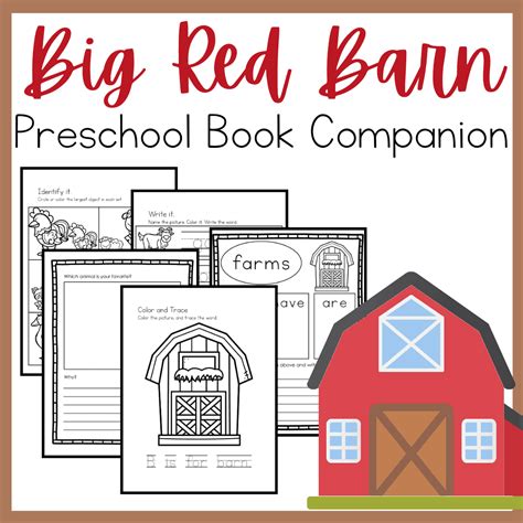 60 Pages of Printable No-Prep Big Red Barn Activities