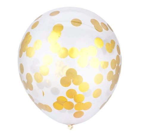 Gold Confetti Balloons Gold Party Decorations Gold | Etsy