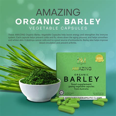 Amazing Pure Organic Barley Capsules - IAM Worldwide Bacolod Business Center