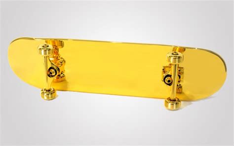 Luxe Gold-Plated Skateboard by SHUT