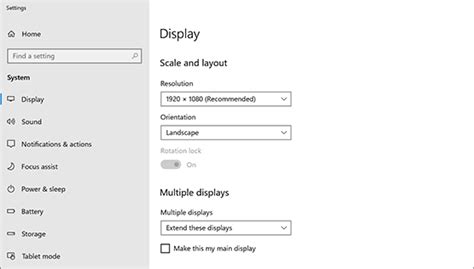 Set up dual monitors on Windows 10