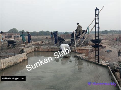 Sunken Slab Uses, Application, Advantages, Disadvantages