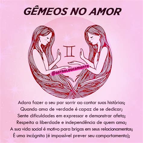 Astroloucamente por signos on Instagram: “Gêmeos no amor 💕 Algum geminiano se identifica com ...