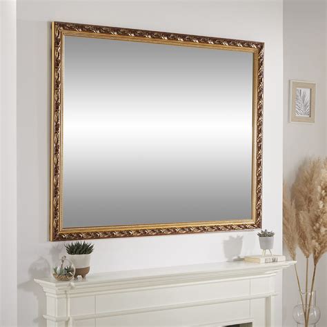 Harlington Gold Wall Mirror 90cm x 65cm - The Online Mirror Shop