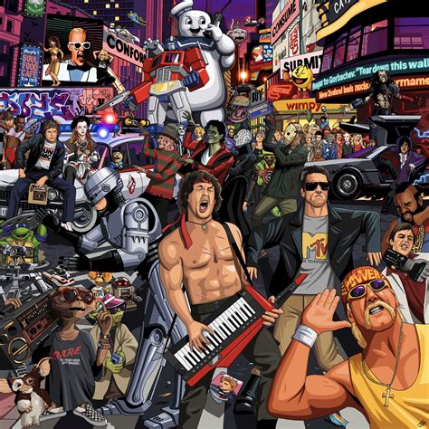 A tribute to 80s pop culture. Source: @Jimllpaintit on Twitter : r ...