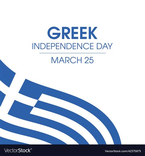 Greek independence day Royalty Free Vector Image