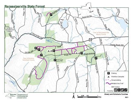 Rensselaerville State Forest Georeferenced Map - NYSDEC