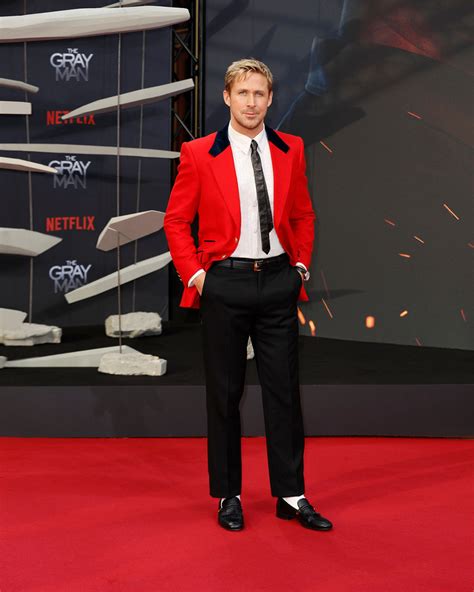 Gucci: Ryan Gosling In Gucci To The Berlin Premiere Of “The Gray Man” - Luxferity