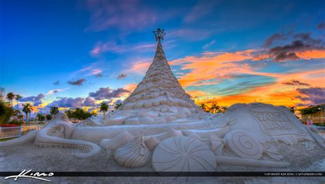 Christmas Sand Tree West Palm Beach Florida | HDR Photography by Captain Kimo