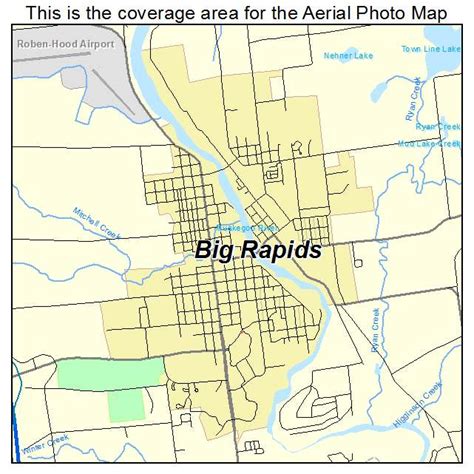 Map Of Big Rapids Michigan - Shari Demetria