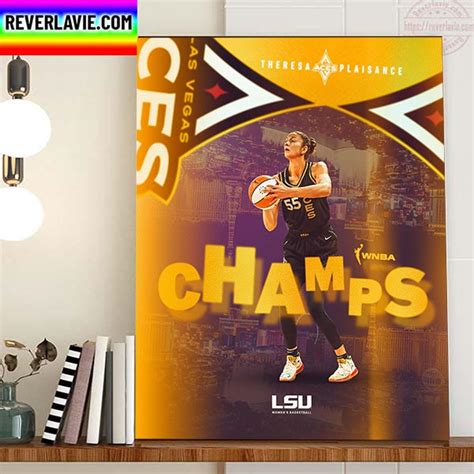 Theresa Plaisance Is 2022 WNBA Champions With Las Vegas Aces Home Decor ...