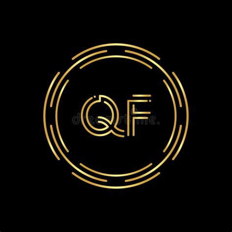 Initial Letter QF Logo Design Vector Template. Digital Abstract Circle QF Letter Logo Design ...