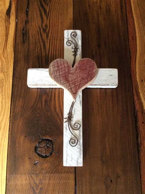 Rustic Cross, Wooden Cross, Handmade, wall Decor, Cross Wall Hanging | Rustic cross, Wooden ...