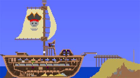 Terraria Pirate Ship Build - YouTube