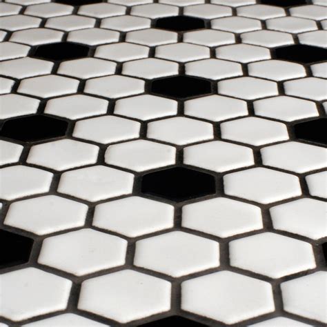 10+ Black And White Hex Tile - DECOOMO