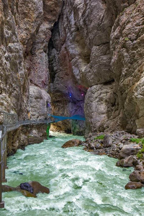 Glacier Canyon in Grindelwald, Swiss Stock Image - Image of landscape ...