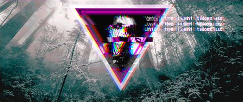 vaporwave, glitch art, No Signal, text HD Wallpaper