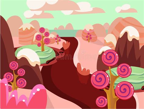 Candy Land Vector stock vector. Illustration of cartoon - 56655868