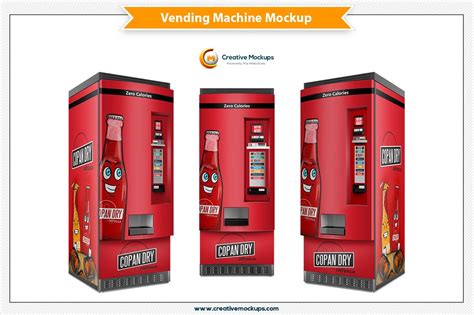 Vending Machine Psd Mockup | Merchandise Mockups ~ Creative Market