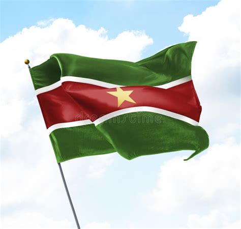 Vlag van Suriname stock foto. Image of herdenkings, vrijheid - 81646982