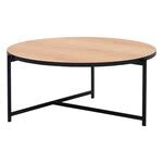 Interface Pilleri coffee table, 80 cm, black - oak | Finnish Design Shop