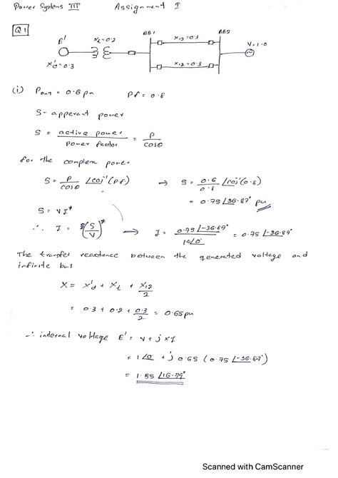 SOLUTION: Power System Swing Equation Assignment - Studypool